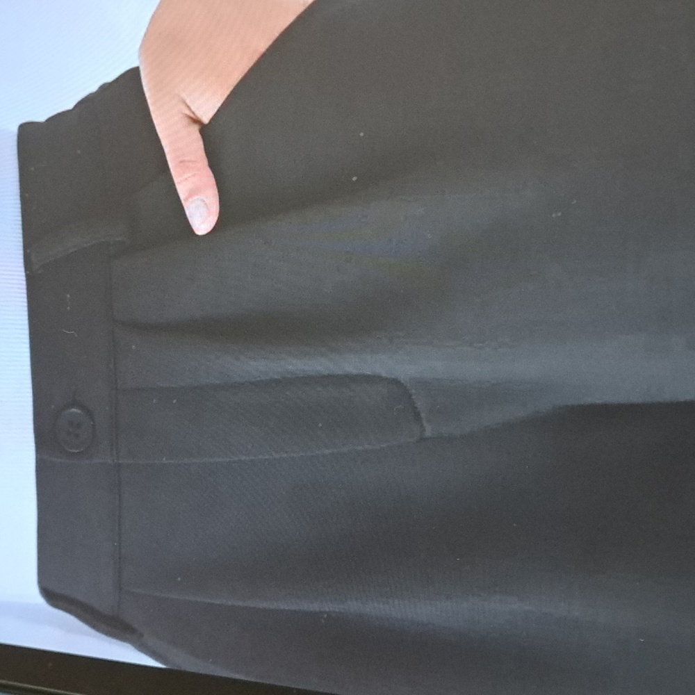 MEDIUM     HALARA FLEECE MIDRISE BUTTON / ZIPPER CASUAL PANTS - Picture 3 of 8